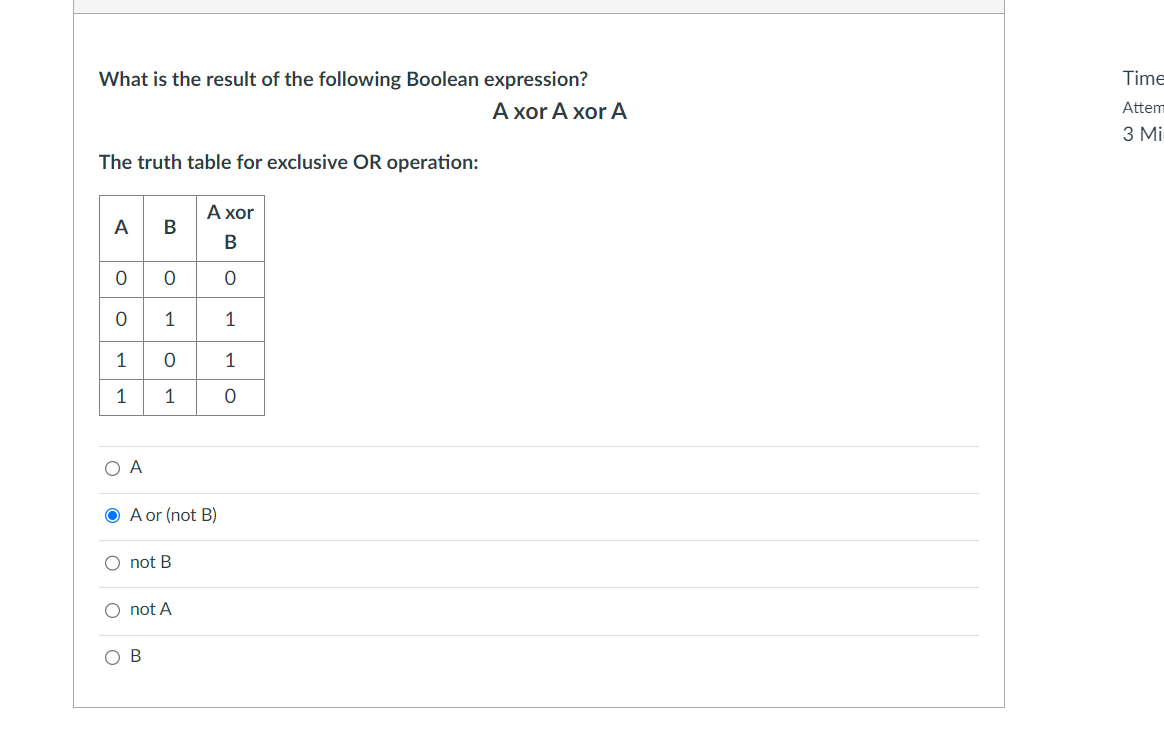 Solved What is the result of the following Boolean | Chegg.com