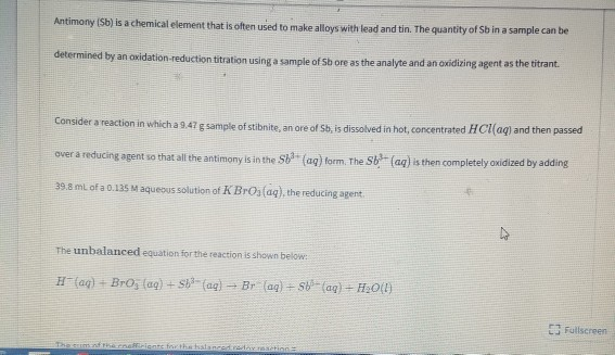 Find the oxidation state for each of the elements | Chegg.com