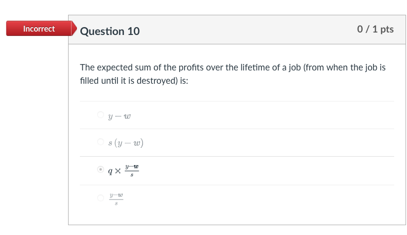Solved In the Mortensen-Pissarides model, an increase in the | Chegg.com