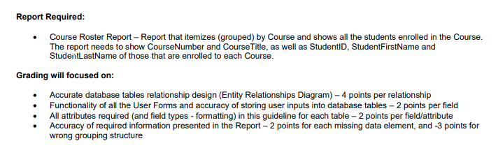 student course database example at lucas hampton blog... Each group will create a basic Student-to-Course | Chegg.com