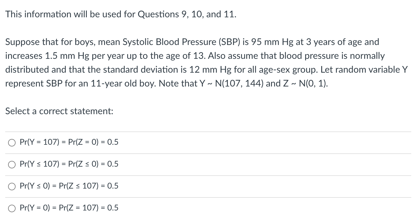 Solved This information will be used for Questions 9, 10, | Chegg.com