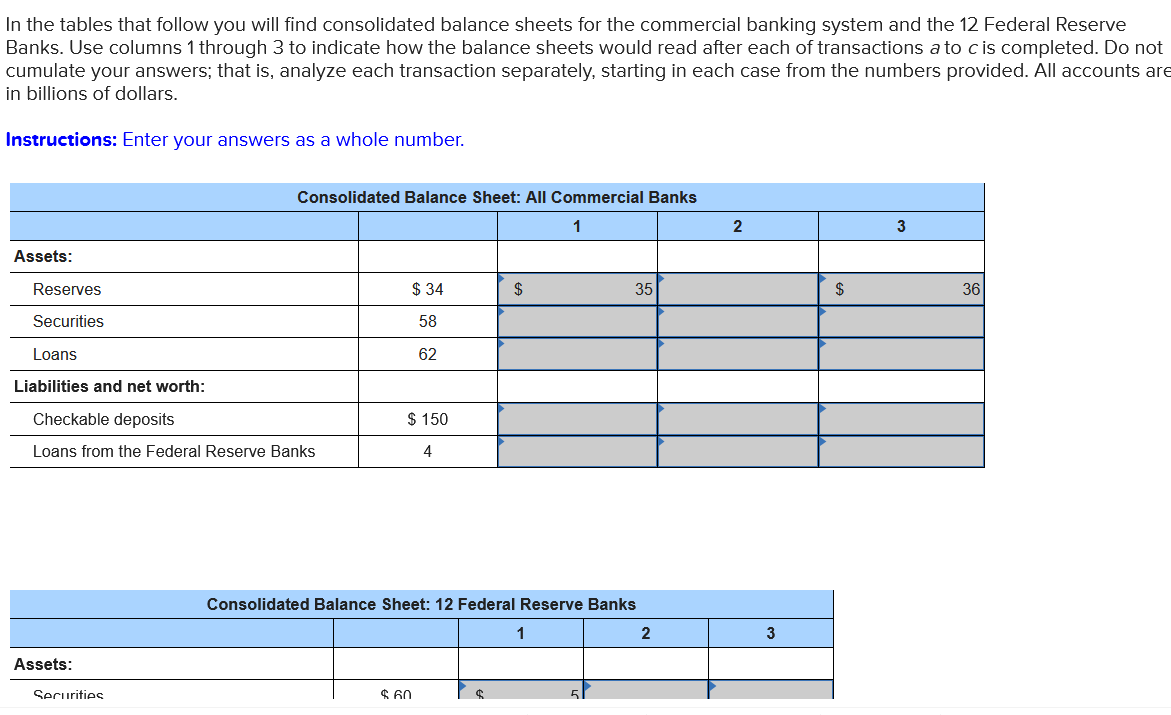 Solved In The Tables That Follow You Will Find Consolidated | Chegg.com