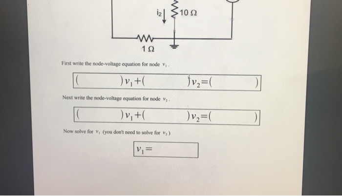 Solved Problem 1. Use the node voltage method to solve for | Chegg.com