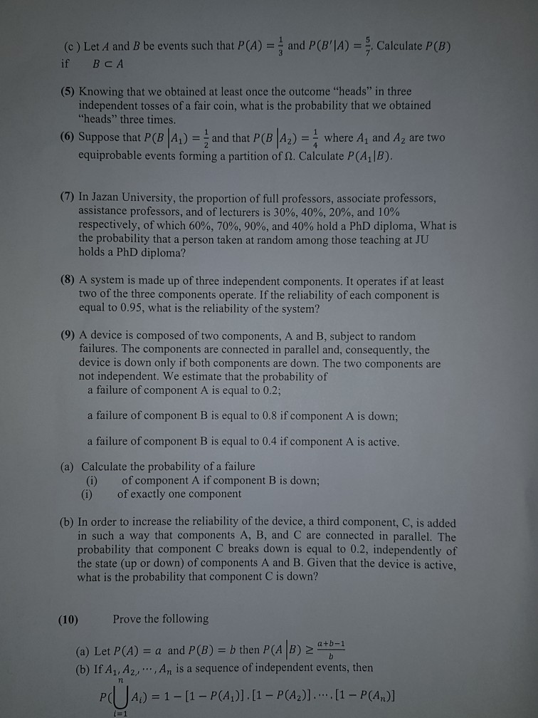 Solved Stat 352 Homework Set 2 Fall 2019: Conditional | Chegg.com