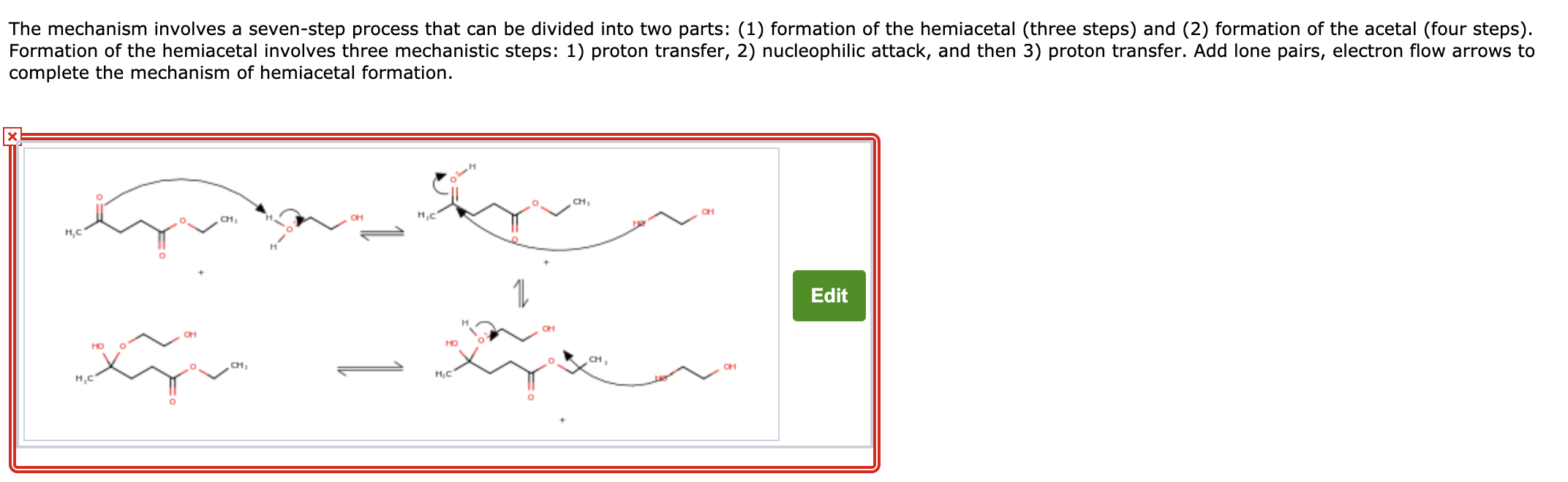 Solved The mechanism involves a seven-step process that can | Chegg.com