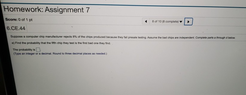 Solved Homework: Assignment 7 Score: 0 Of 1 Pt 6.CE.44 B Of | Chegg.com