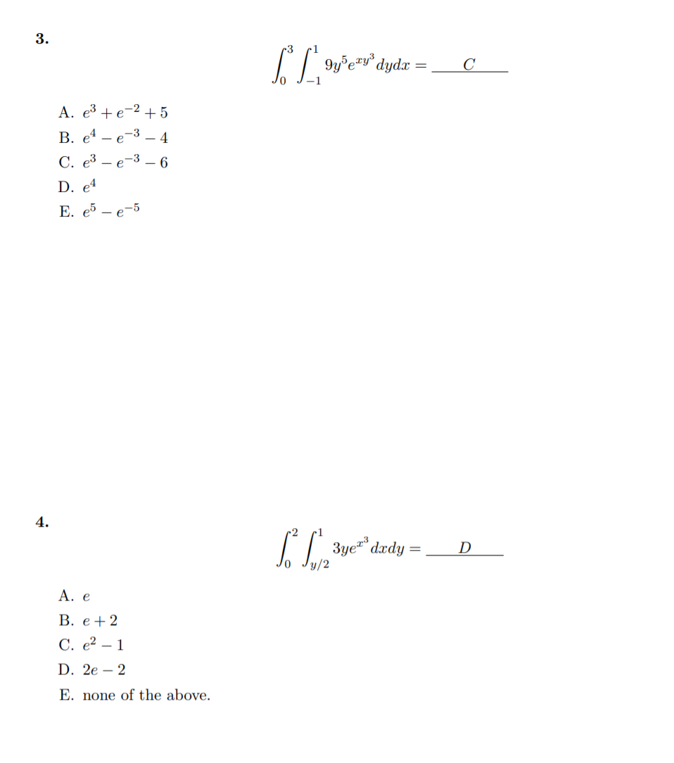 Solved 9exv Dyda Jo J 1 A E 2 5 B E4 2 3 4 Chegg Com