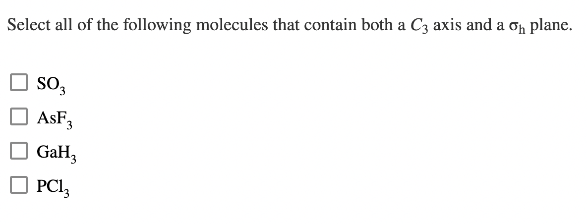 Solved Select all of the following molecules that contain | Chegg.com