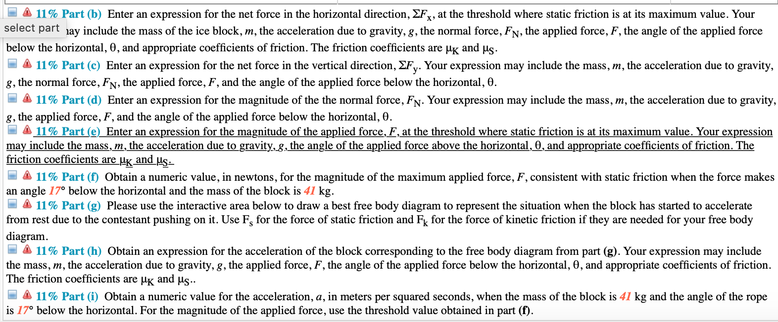 solved-a-11-part-b-enter-an-expression-for-the-net-force-chegg