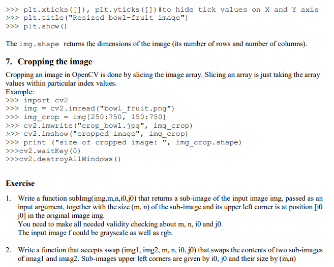 OpenCV Get Image Size, Working of shape() Function