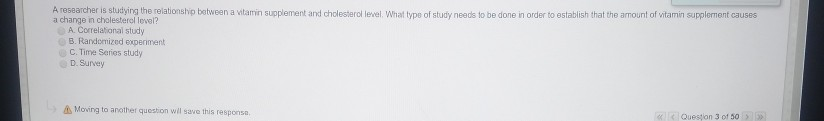 Solved A researcher is studying the relationship between a | Chegg.com