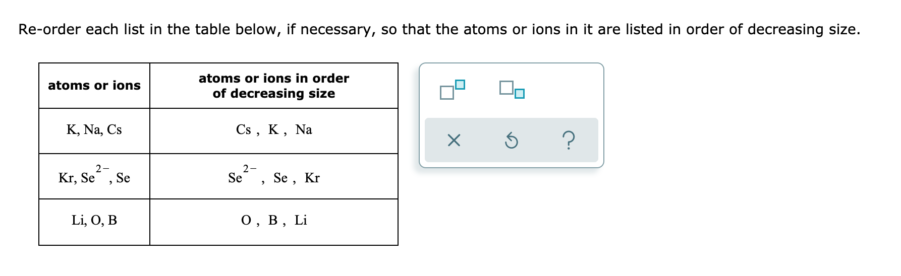 Solved 15 hi pls check my decresing size (right side box | Chegg.com