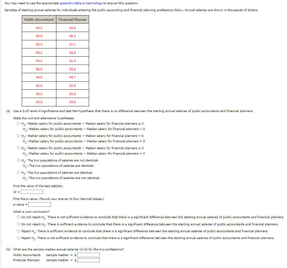 Solved You may need to use the appropriate appendix table or | Chegg.com