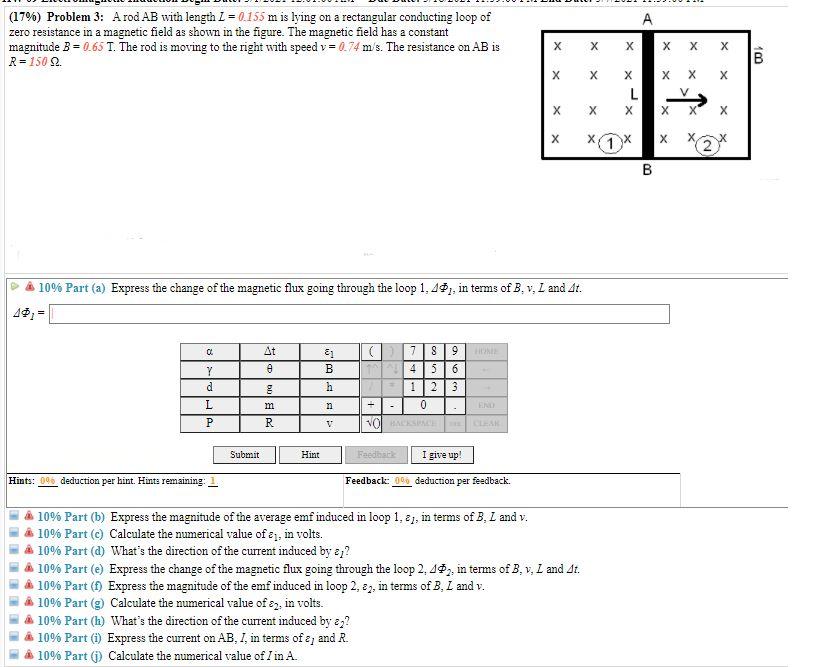 A 17 Problem 3 Arod Ab With Length L 0 155 M Is Chegg Com