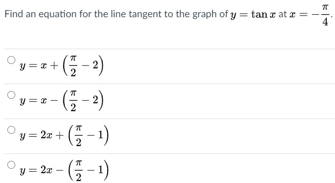 Solved T Find an equation for the line tangent to the graph | Chegg.com