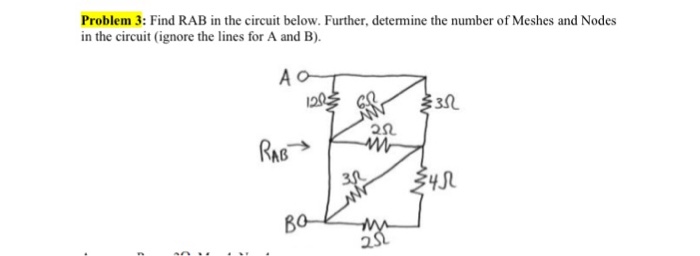 Solved Find RAB in the circuit below. Further, determine the | Chegg.com