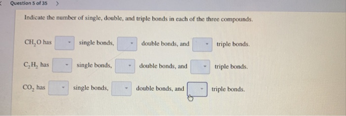 Solved Question 5 of 35 Indicate the number of single, | Chegg.com