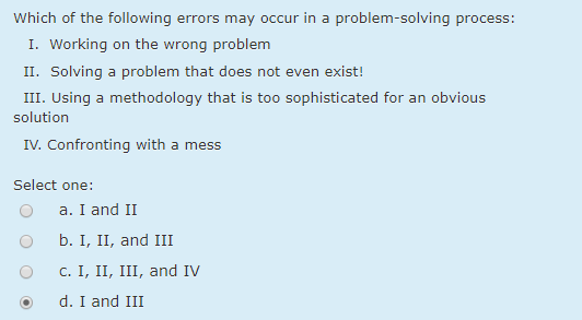 Solved Which Of The Following Errors May Occur In A | Chegg.com