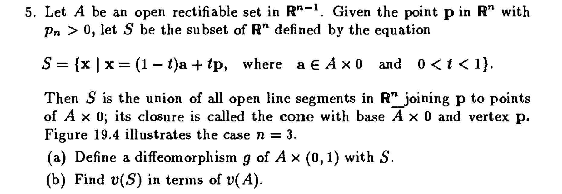 5 Let A Be An Open Rectifiable Set In Ra L Given Chegg Com