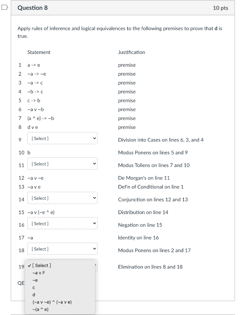 Solved Partial Question 8 6.67 / 10 pts Apply rules of | Chegg.com