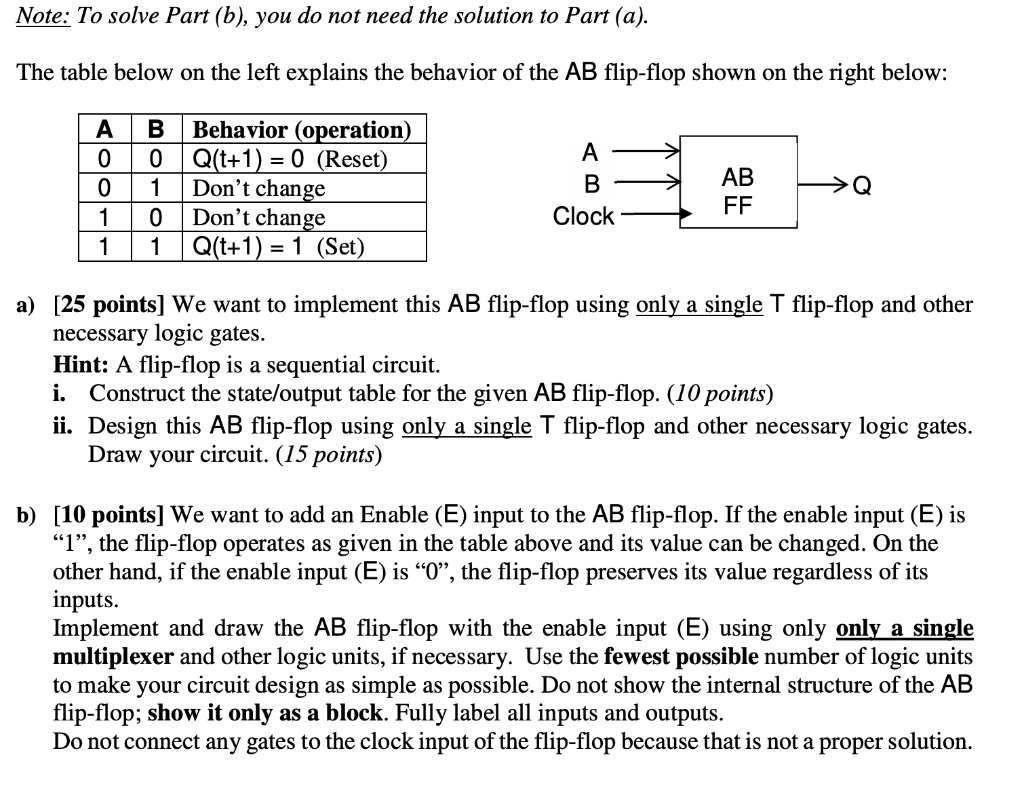 Solved Note: To solve Part (b), you do not need the solution | Chegg.com