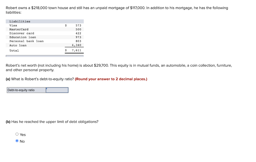 solved-robert-owns-a-218-000-town-house-and-still-has-an-chegg