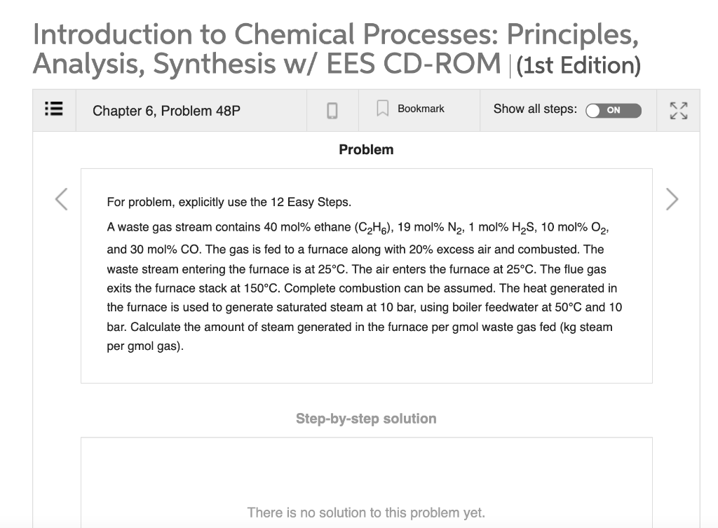 Introduction To Chemical Processes: Principles, | Chegg.com