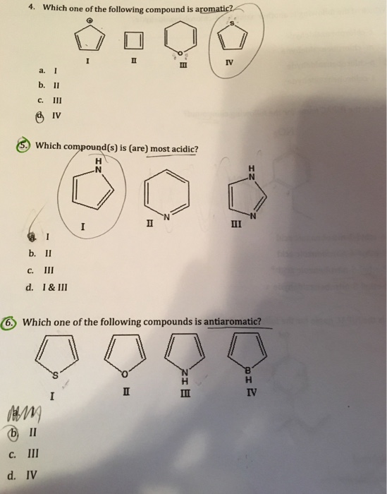 solved-4-which-one-of-the-following-compound-is-aromatic-chegg