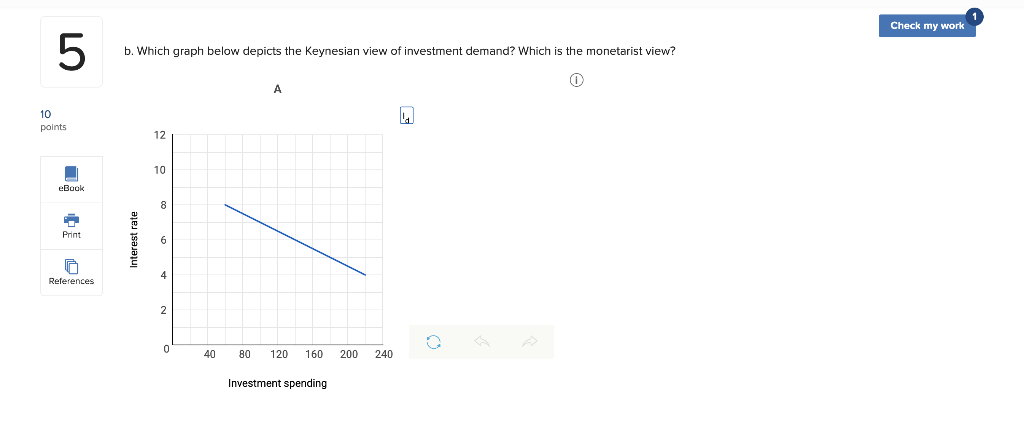 Check my work 5 Use the graph below to answer the | Chegg.com