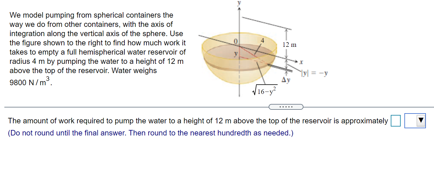 Solved 12 m We model pumping from spherical containers the | Chegg.com