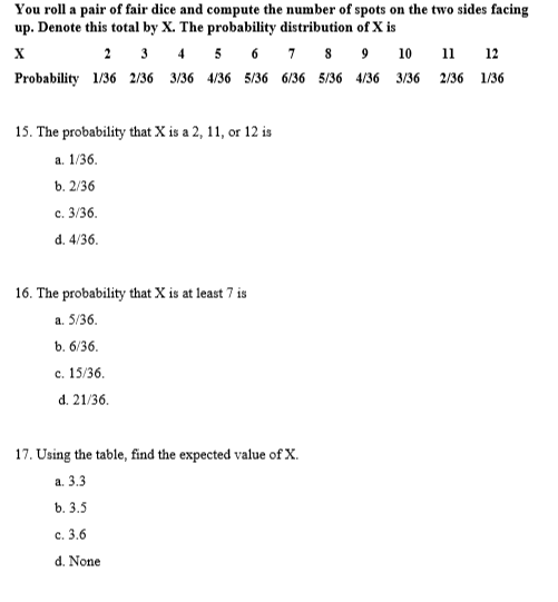 solved-you-roll-a-pair-of-fair-dice-and-compute-the-number-chegg