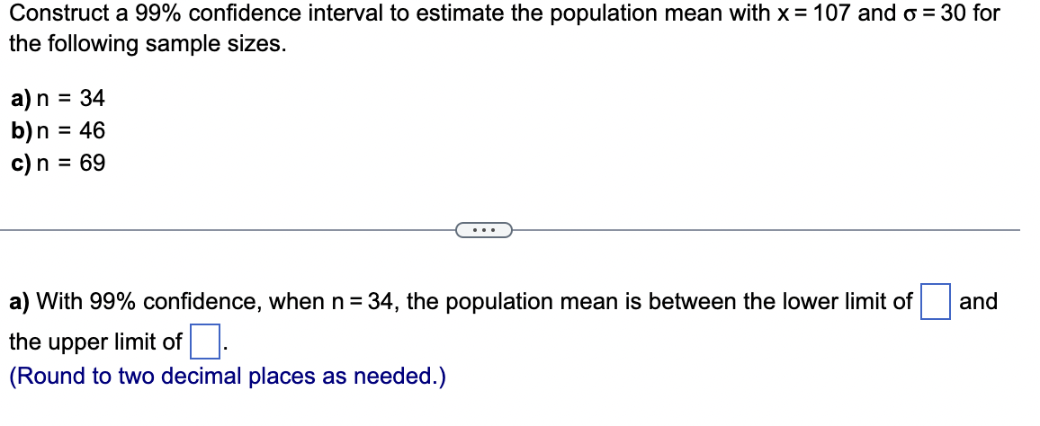 Solved Construct a 95% confidence interval to estimate the | Chegg.com