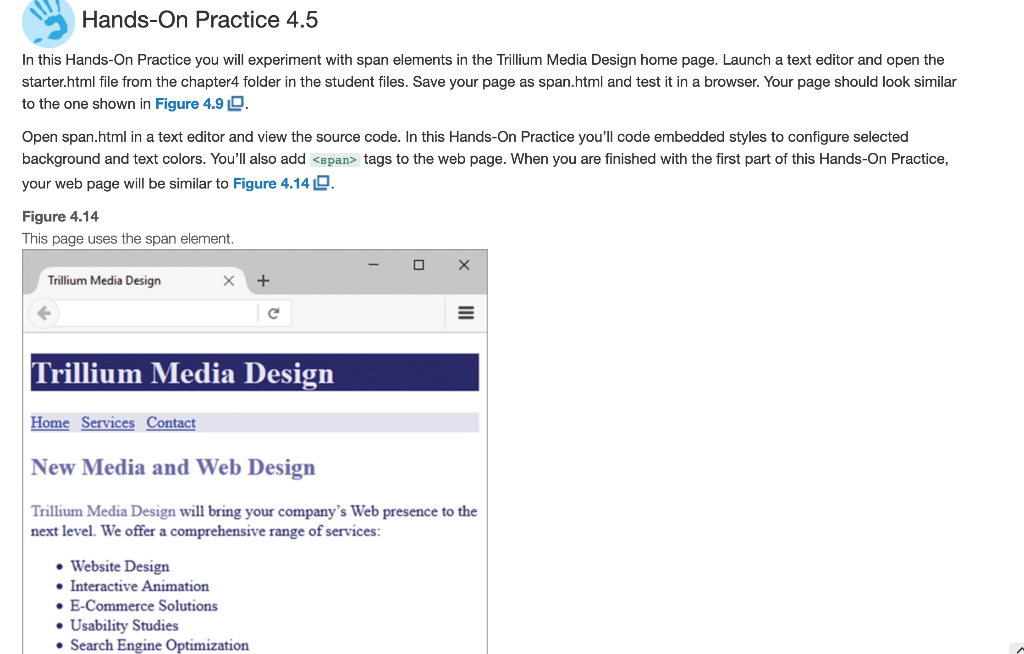 Hands-On Practice 4.5 In this Hands-On Practice you | Chegg.com