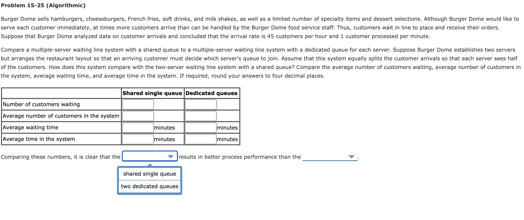 Solved Problem 1525 (Algorithmic) Burger Dome sells