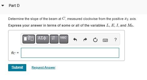 [Solved]: Consider The Beam Shown In ( E I ) Is Constant