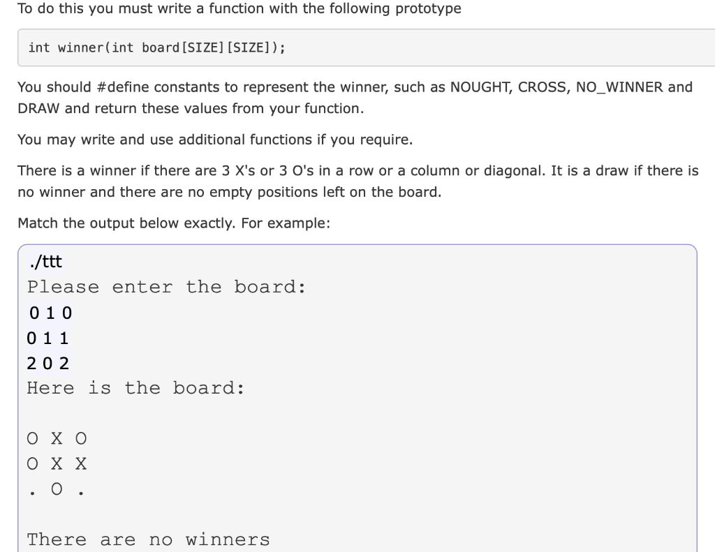 Solved I need the following done in C formatting and please | Chegg.com