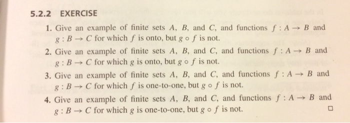 Solved Give an example of finite sets A, R, and C, and | Chegg.com