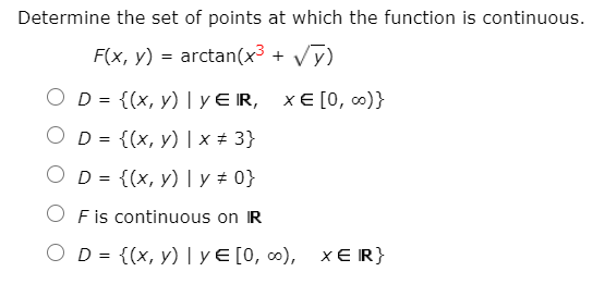 Determine The Set Of Points At Which The Function Is Chegg Com