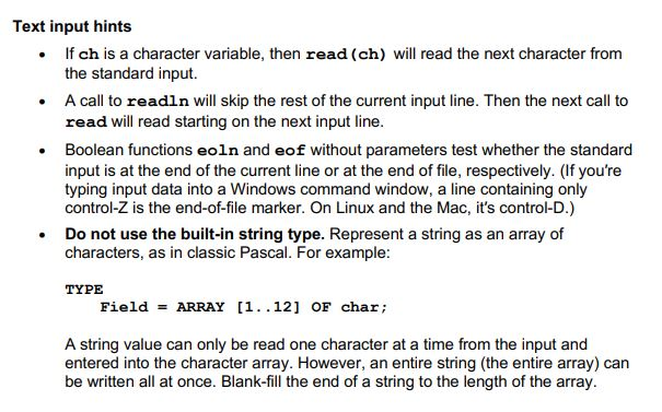 Solved READ THIS. This is Pascal programming. Please see the | Chegg.com