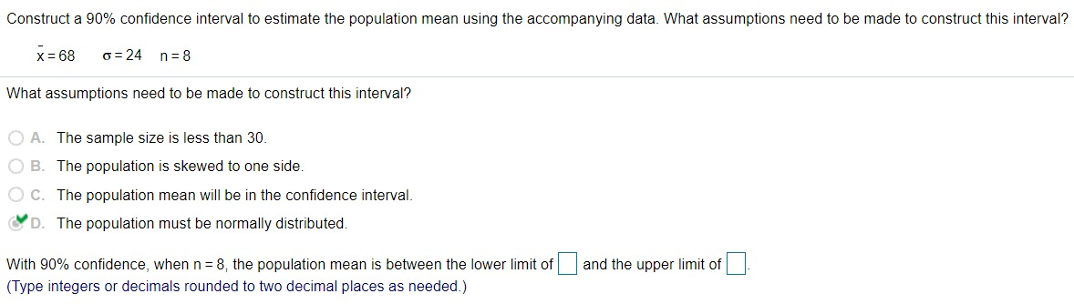 Solved Construct a 90% confidence interval to estimate the | Chegg.com
