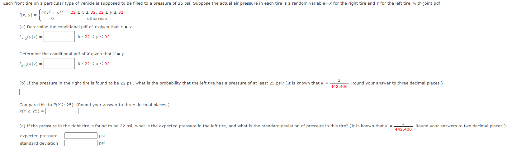 Solved F X Y {k X2 Y2 022≤x≤32 22≤y≤32 Otherwise A