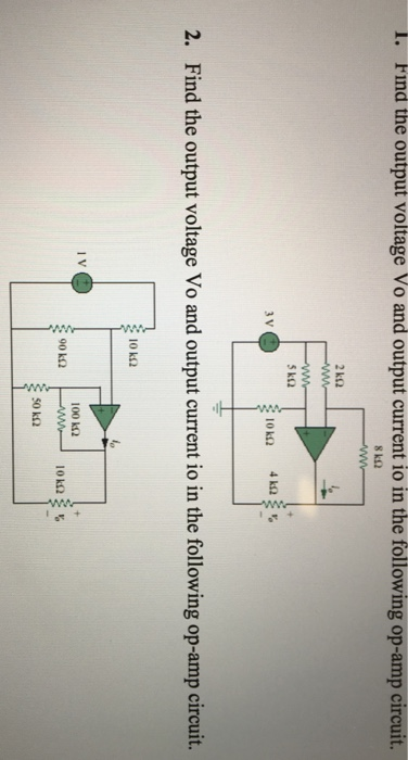 Solved l. Fınd the output voltage Vo and output current io | Chegg.com
