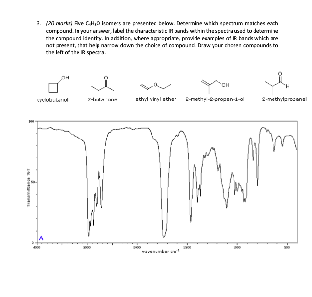 Solved 3. (20 marks) Five CsH30 isomers are presented below. | Chegg.com
