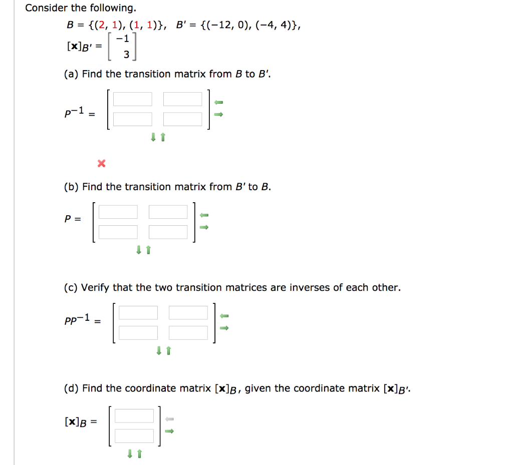 Solved Consider The Following. 1 (a) Find The Transition | Chegg.com