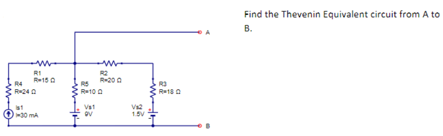 Solved Find The Thevenin Equivalent Circuit From A To B. | Chegg.com