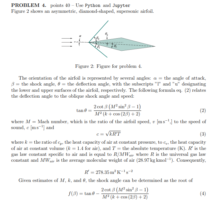 Solved PROBLEM 4. points 40 - Use Python and Jupyter Figure | Chegg.com