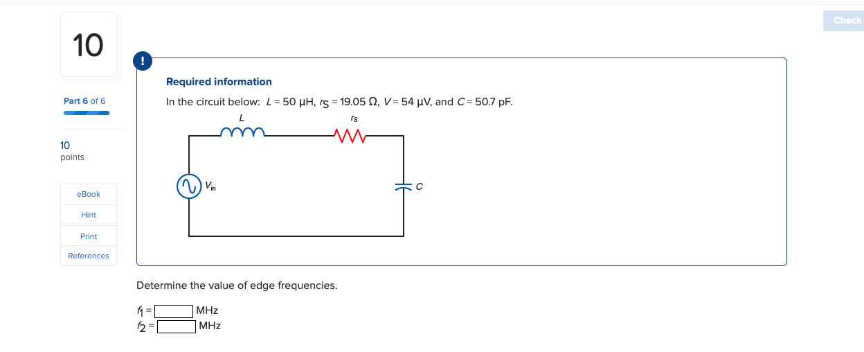 Solved Required information In the circuit below: | Chegg.com