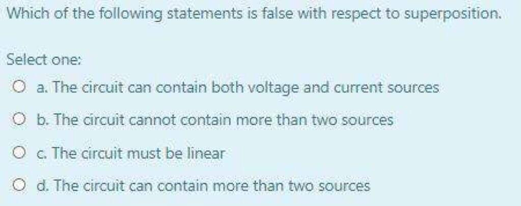 Solved Which Of The Following Statements Is False With | Chegg.com