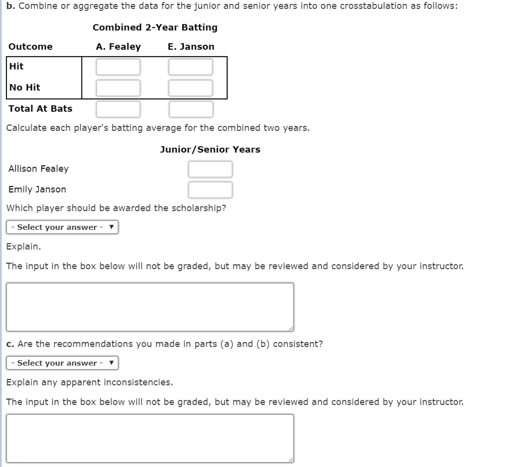 Solved B. Combine Or Aggregate The Data For The Junior And | Chegg.com