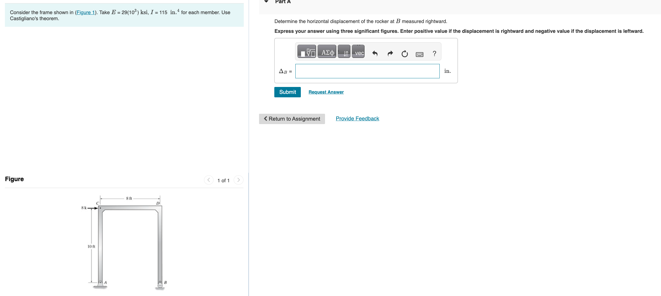 Solved Consider The Frame Shown In Figure Take Chegg Com